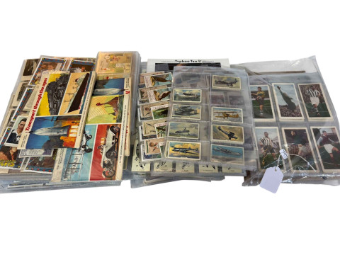 Large collection of cigarette cards including Players Cricketers and Footballers,...