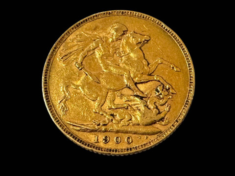 Victoria gold sovereign, 1900.
