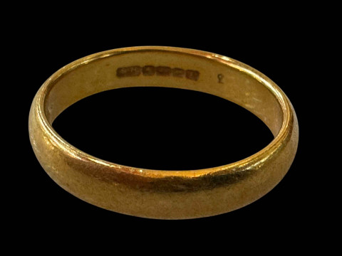 22 carat gold wedding band.