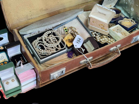 Jewellery including 14k gold ladies watch, earrings, necklaces, etc.