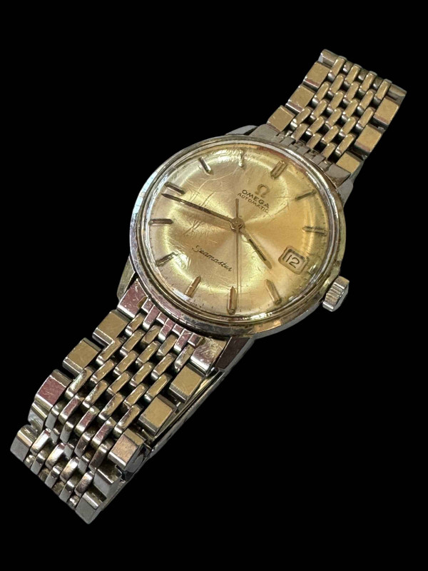 Vintage Omega Automatic Seamaster gents wristwatch, with guarantee dated August 1964.
