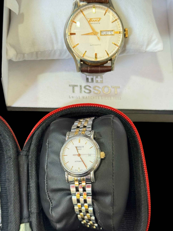 Ladies and Gents Tissot wristwatches.