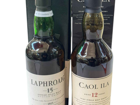 Two Whisky's, Laphroaig 15 year, and Caol Ila 12 years.