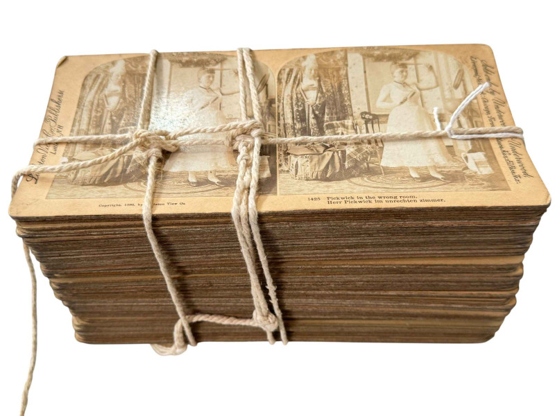 Collection of over fifty stereoscopic cards.