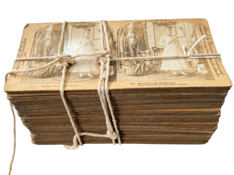 Collection of over fifty stereoscopic cards.