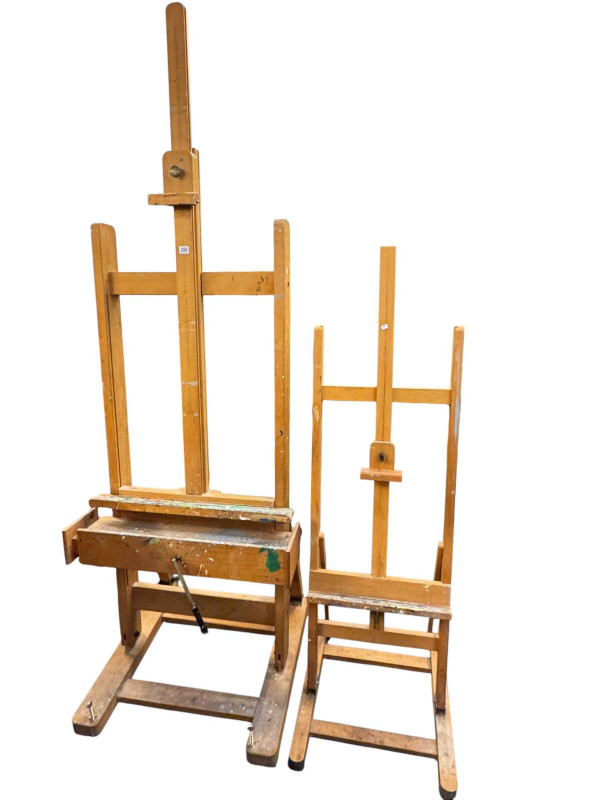 Large artists easel and a smaller artists easel.