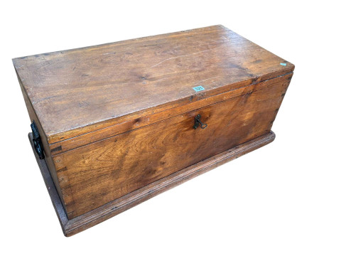 19th Century sea chest, 90cm wide.