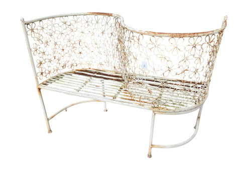 Love seat garden bench, 120cm wide.