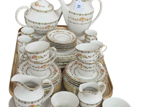 Royal Doulton Mosaic Garden tea and coffee services, 48 pieces in unused...