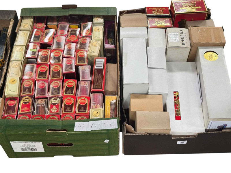 Two boxes of Matchbox Yesteryear Model Vehicles.