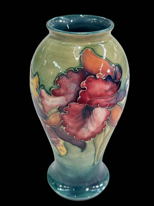 Moorcroft Pottery 'Orchid' baluster vase, 22.5cm.