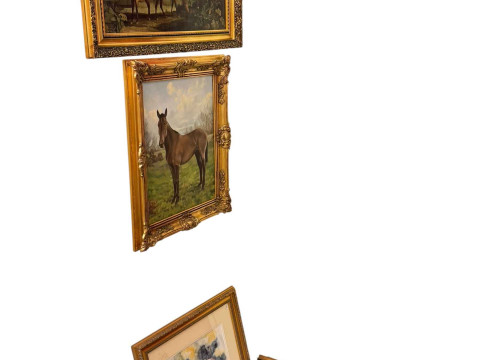 Two pairs and four single pictures, including some originals, and well framed. thumbnail