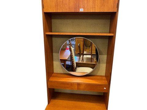 G Plan teak wall unit, 76cm by 194cm by 46cm. thumbnail