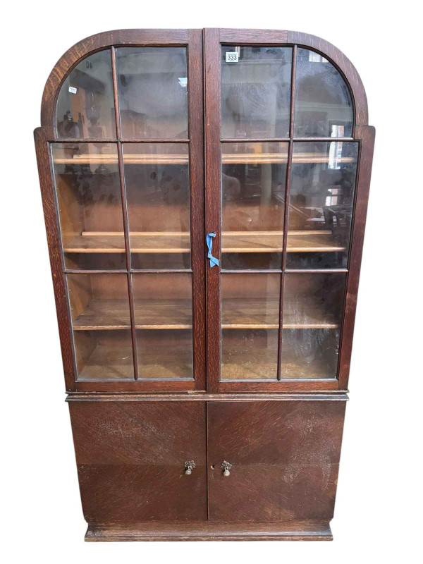 1930's oak bookcase.