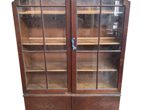 1930's oak bookcase.