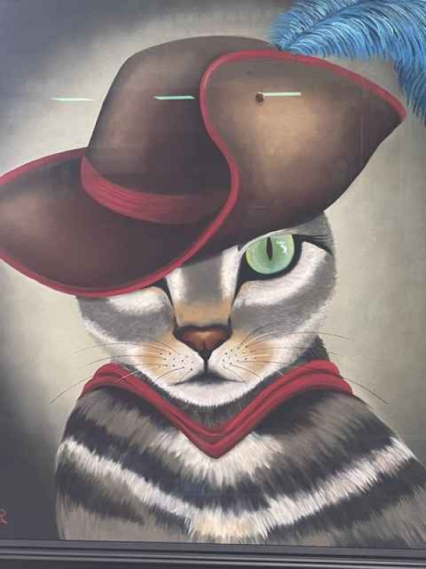 Lucy Pittaway 'The Imposter', soft pastel on board, 80cm by 80cm, original work catalogue number 505, 30/3/23, with signed certificate. *ARR (Artists Resale Royalty Charge) may apply to this lot*.