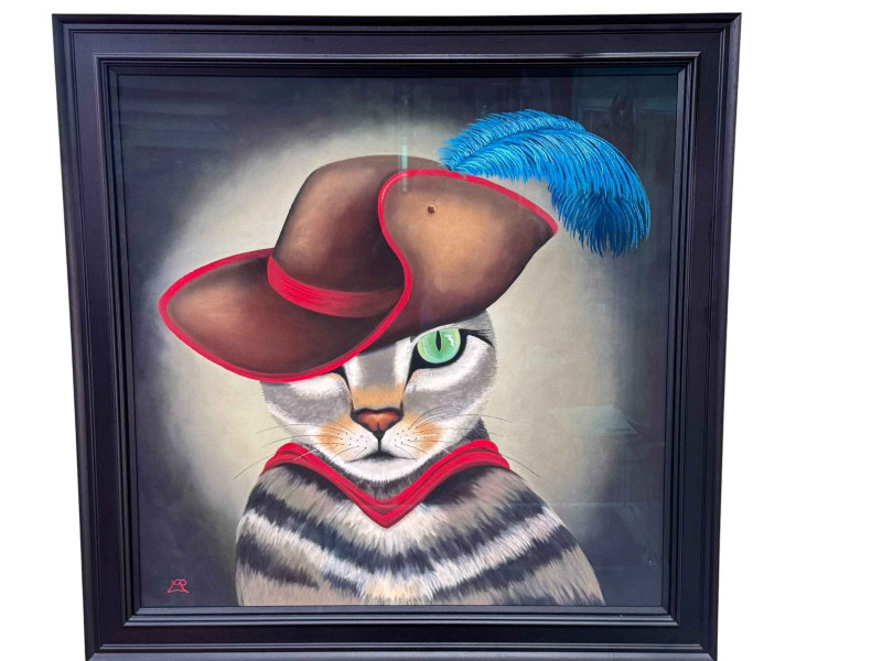 Lucy Pittaway 'The Imposter', soft pastel on board, 80cm by 80cm, original work catalogue number 505, 30/3/23, with signed certificate. *ARR (Artists Resale Royalty Charge) may apply to this lot*.