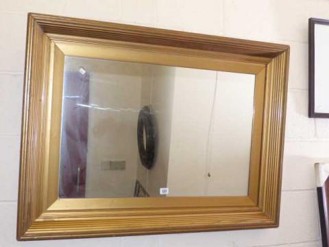 Gilt framed mirror, 73cm x 100cm
