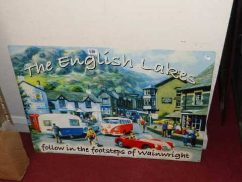 Enamel sign 'English Lakes'