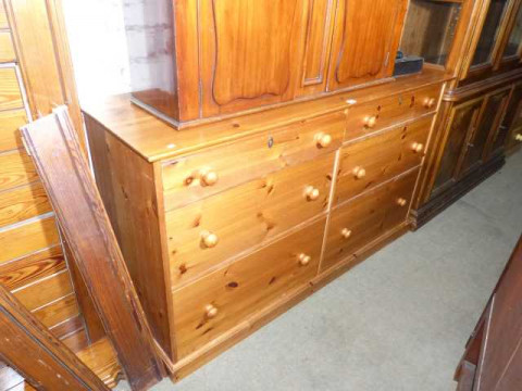 Habitat pine chest of six drawers