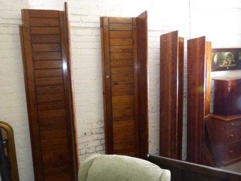 Two pitch pine 15ft 6in long pews for restoration