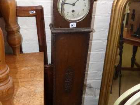 1930's oak grandmother clock