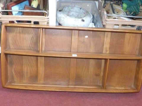 Ercol Golden Dawn two tier wall rack