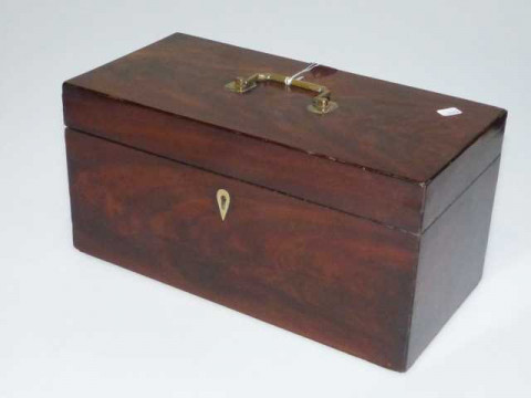 Georgian Mahogany rectangular tea caddy