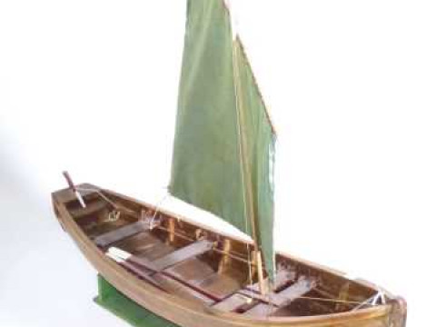 Model of sailing coble