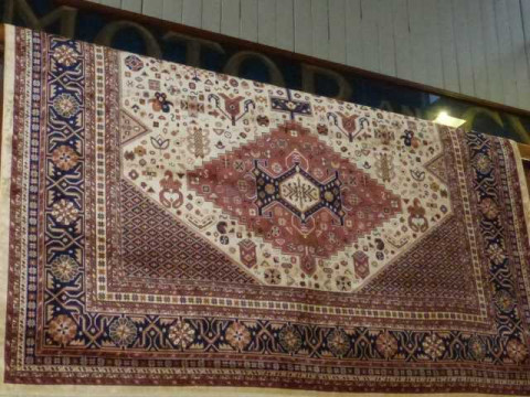 Beige ground Caucasian carpet, 2.80m x 2.00m