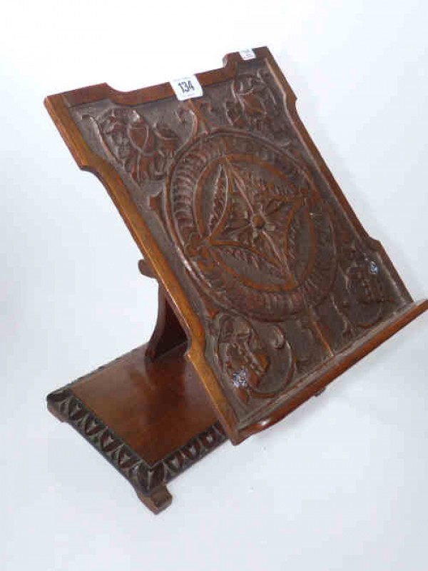 Small carved wood lectern