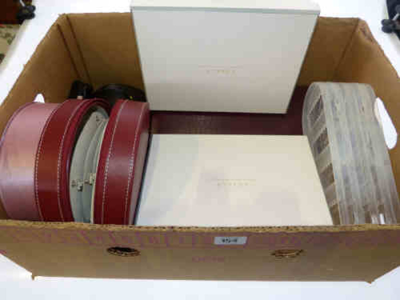 A collection of nine jewellery boxes and stands, various sizes and shapes