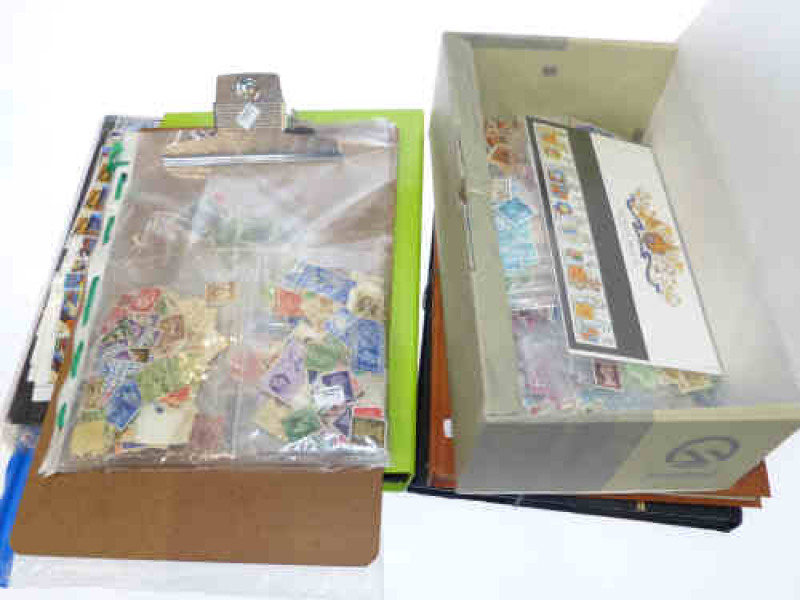 Collection of stamps and albums