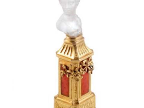 A 19th Century rock crystal, enamel box and diamond seal case, in the...