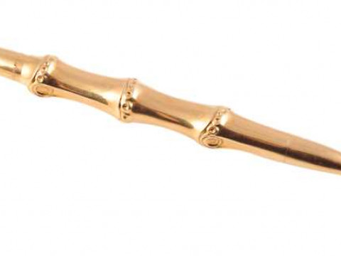 A Dunhill 18 carat gold ballpoint pen, import marks, in original Dunhill...