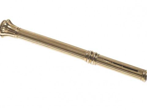 Butler & Co, London, a Victorian propelling pencil, with carved seal terminal...