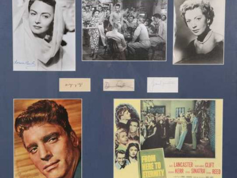 From Here to Eternity', signed and framed montage, including Burt Lancaster...