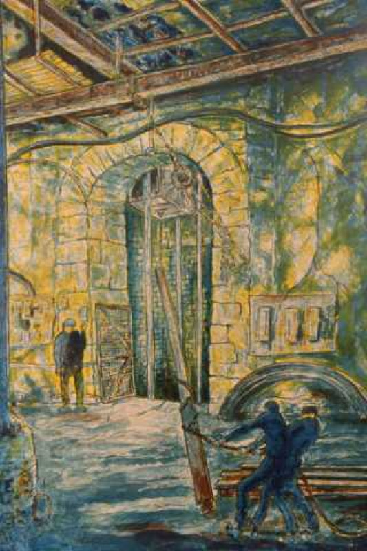 Tom McGuinness (1926-2006), 'The Pantry', signed, titled, dated 1978 and numbered 12/20, limited edition print, framed. 61cm by 46cm