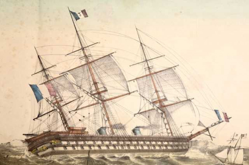 A large collection of engravings, lithographs and etchings, predominantly 19th Century, the majority maritime subjects including American ships.
