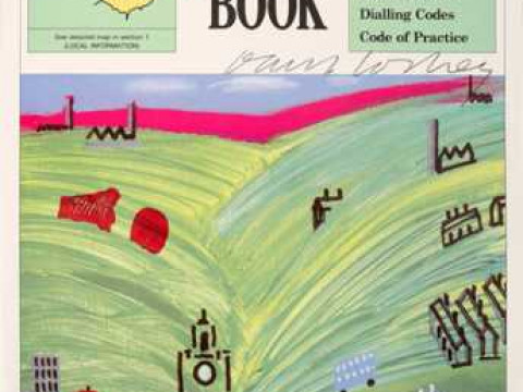 A 1989 telephone directory, signed by David Hockney (b.1937), Bradford...