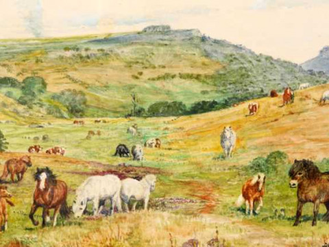 Dorothy Margaret & Elizabeth Mary Alderson (1900-1992) (1900-1988), Ponies...