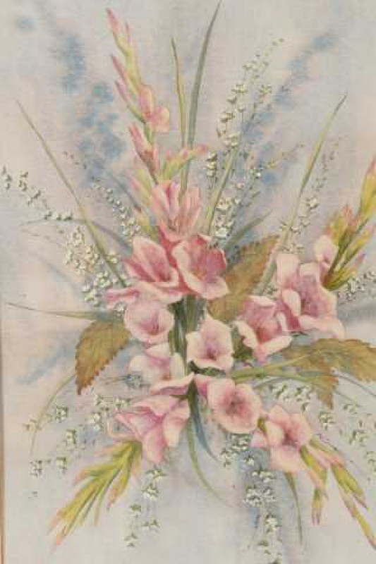 Arthur Craven (1934-2013), Still life of flowers, a collection of five, each signed, watercolour, framed. 52cm by 34cm