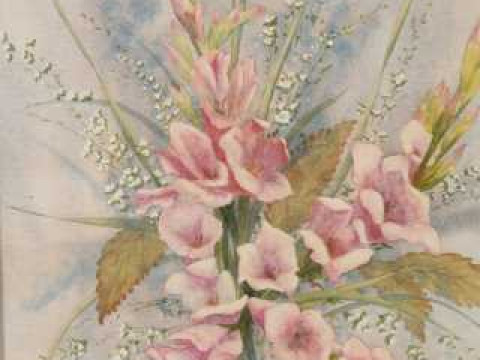 Arthur Craven (1934-2013), Still life of flowers, a collection of five,...