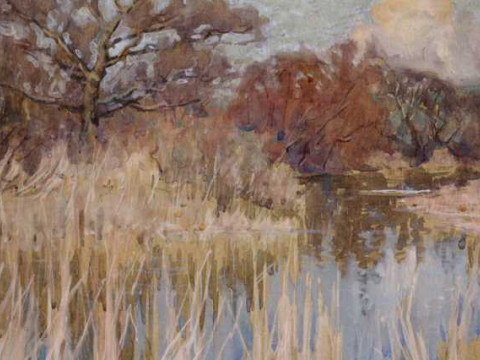 Cecil Ross Burnett (1872-1933), River reflections, signed and dated 07...