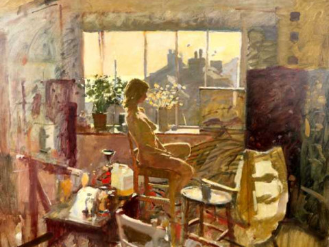 Ken Howard (b.1932), 'Charlotte: Summer Light 89', signed lower right,...