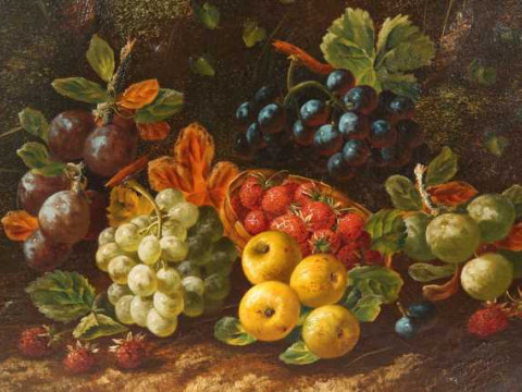 Horace Mann Livens (1862-1936), Still life of fruit, signed and dated...
