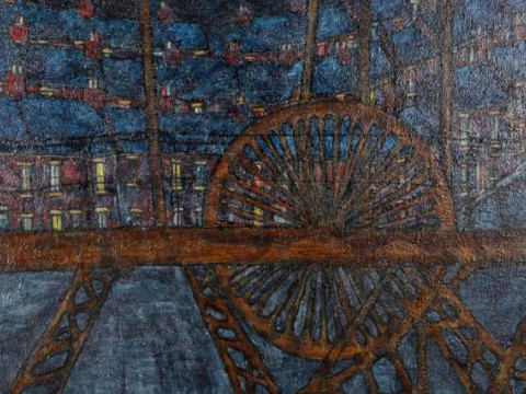 Tom McGuinness (1926-2006), 'The Ropes are Cut', unsigned, exhibition...