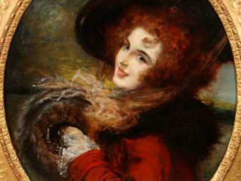 Leopold Schmutzler (German, 1861-1941), 'At Autumn Beauty', signed, oil...