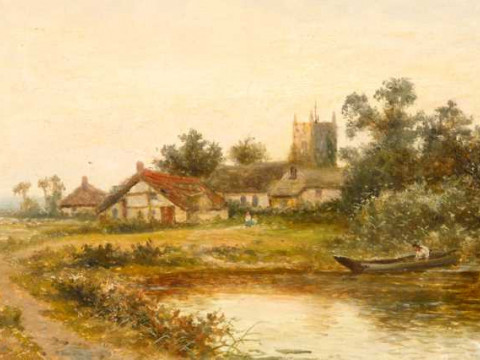 Daniel Sherrin (1868-1940), Christchurch, Hampshire, signed lower left,...