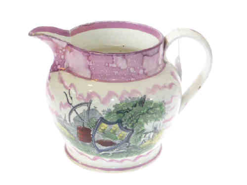 Sunderland lustre 'Farmers' jug
